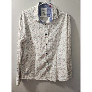 A Fish Named Fred Long Sleeve Shirt Size Large Paperclip Pattern